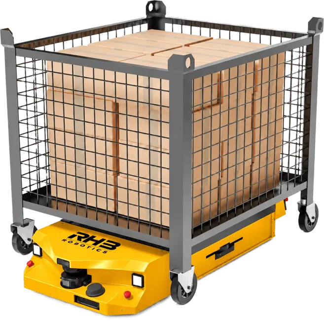 AMR IL 1200 unter angehobener Gitterbox